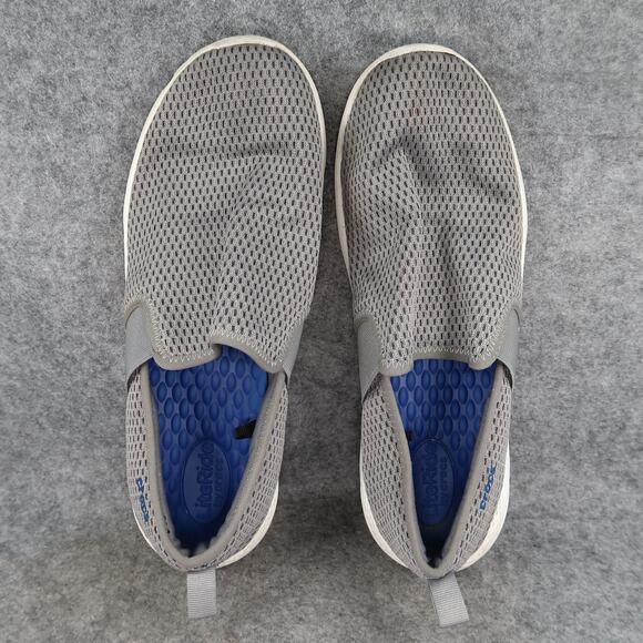 Crocs Shoes Mens 13 LiteRide Loafers Slip On Casual Trainer Mesh Grey Comfort - Picture 7 of 13